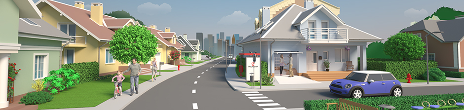 Ville cartoon 3D