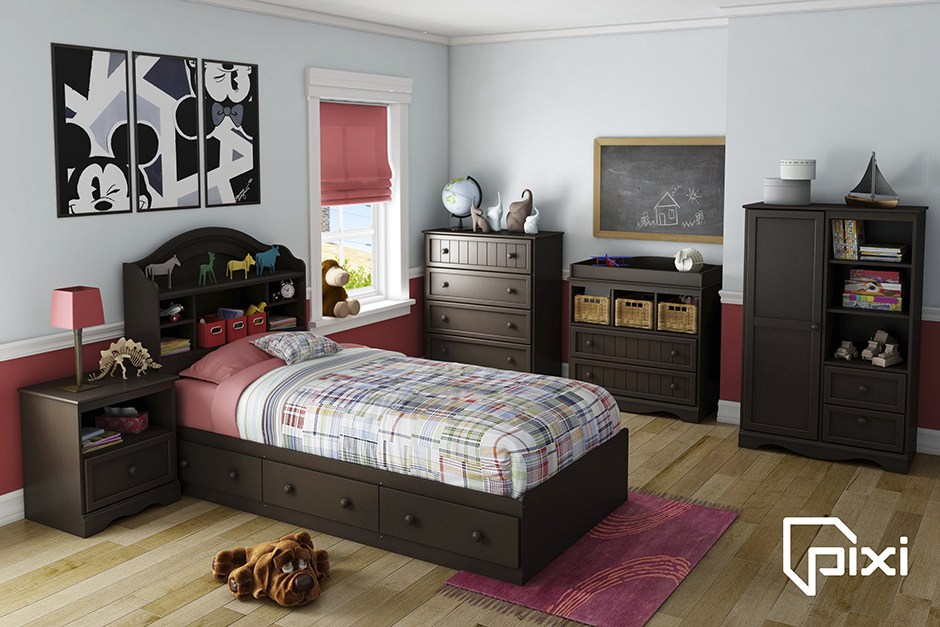 Chambre d'un petit garçon 3D